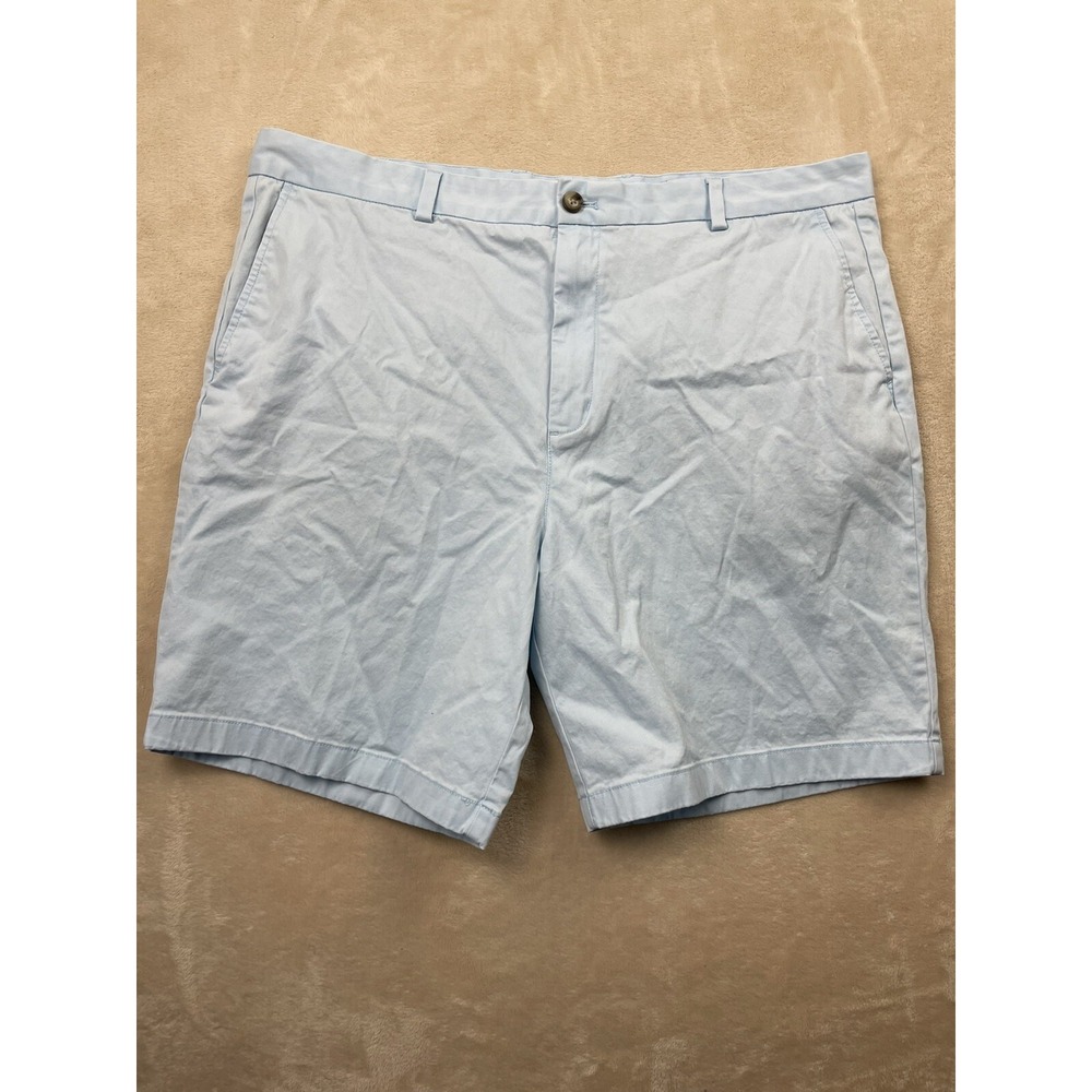 Vineyard Vines Breaker Chino Shorts Mens 40 Flat Front 9" Casual‎ Blue Preppy
